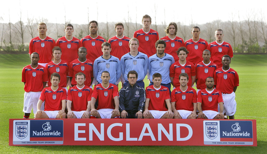 England national football team for World Cup 2010 South Africa